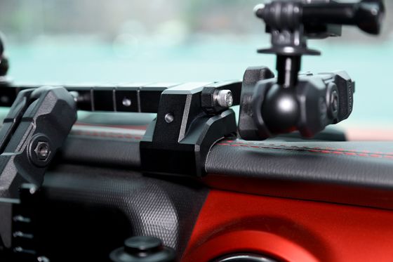 Jeep Wrangler JL Aluminium Center Console Bracket Dashboard Mount per portatelefoni in auto
