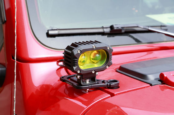 Superficie di anodizzazione dura Jeep Wrangler JL JK Luce di guida a LED Un supporto di montaggio a pilastro