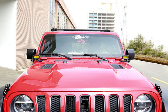 Legatura di alluminio nero LED Tracciato di luce di guida Un supporto a pilastro per Jeep Wrangler JL JK