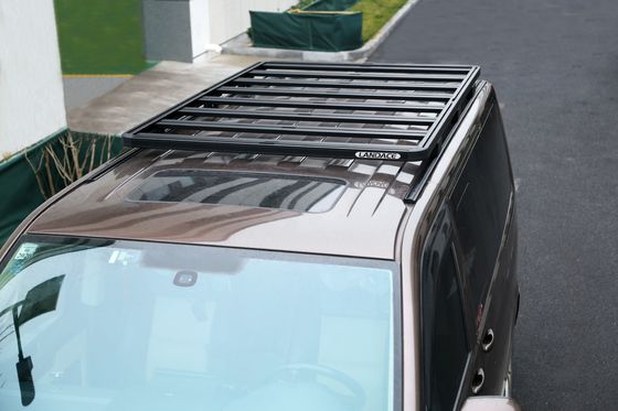Rack per il tetto di auto in alluminio nero per Volkswagen Multivan 4x4