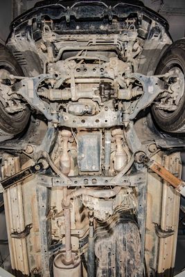 Modello di auto Toyota Prado LC120 3D Skid Plate per serbatoio del carburante e cassa di trasferimento