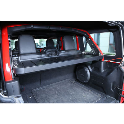 Scaffale di carico in lega di alluminio con rivestimento in polvere nera per off-road per Jeep Wrangler JL JK