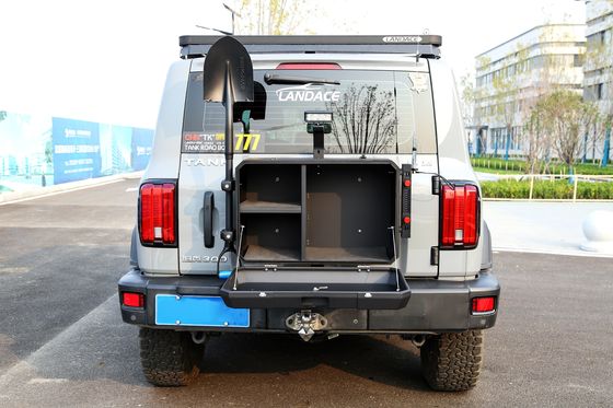 700*450*317mm BLACK Aluminium Tailgate Storage Box per Serbatoio 300 Heavy-Duty Design 4*4