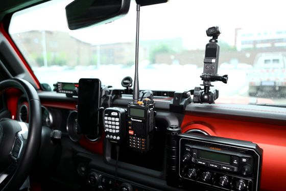Processo CNC meccanizzato in lega di alluminio Console centrale bracket Gopro per Jeep Wrangler