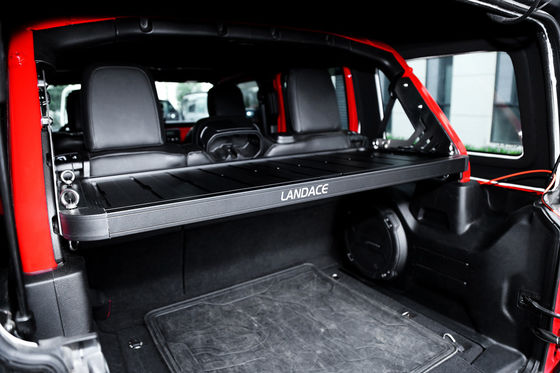 Portatore di bagagli off-road per Jeep Wrangler Cesto di carico in lega di alluminio nero