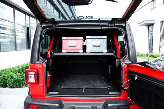 Portatore di bagagli off-road per Jeep Wrangler Cesto di carico in lega di alluminio nero