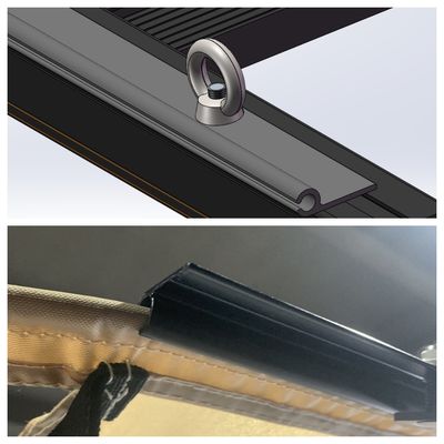 4x4 Avvolgimento laterale auto per SUV Camion rimorchio Offroad Campeggio tetto Tenda superiore sul tetto auto rack