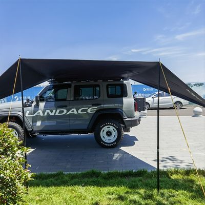 Tenda di tenda laterale a quattro ruote a motore di tessuto di Oxford impermeabile per campeggio all'aperto e tenda