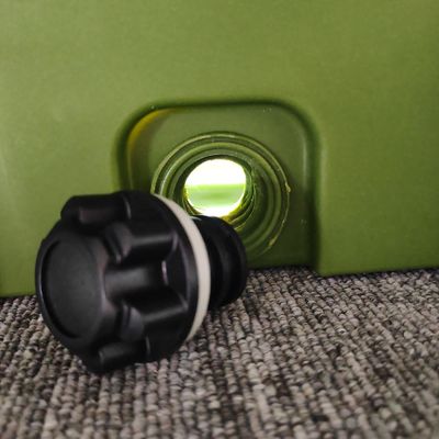 Cassa verde pesante in plastica per il deposito di attrezzi per il montaggio di scaffalature sul tetto di auto Volume 110L