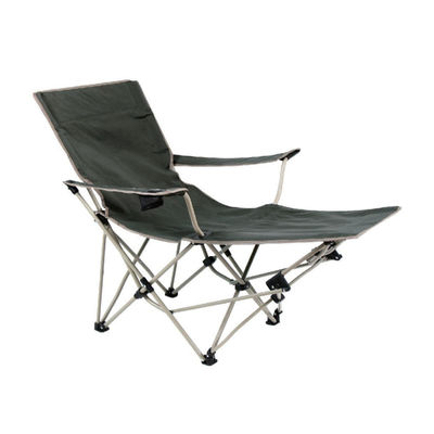 Sedile da campeggio in tessuto pieghevole con poggiapiedi per gambe per campeggio esterno portatile grande