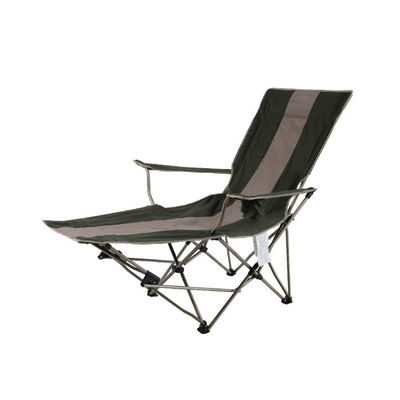 Sedile da campeggio in tessuto pieghevole con poggiapiedi per gambe per campeggio esterno portatile grande