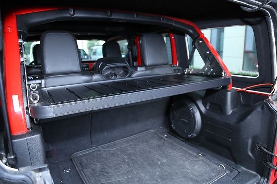 Easi Installation Rear Utility Cargo Rack per Jeep Wrangler 4 porte con scaffale di stoccaggio a soffitto rigido