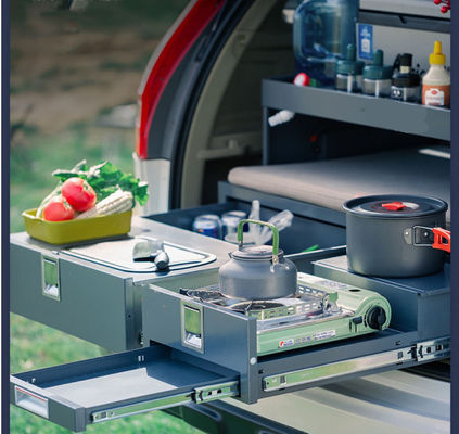 15-20 giorni Tempo di consegna Cucina da campeggio rivestita in polvere per SUV Crossover Wagon Truck o Van