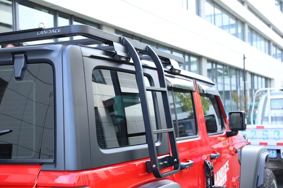 Custom Fit 833*400*261 mm Scala per il tetto dell'auto in alluminio per 18-23 Wrangler Rubicon Jeep