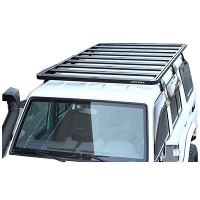 Toyota Land Cruiser LC76 Roof Mount Alloy di alluminio Car Roof Rack 27.5kg Capacità di carico