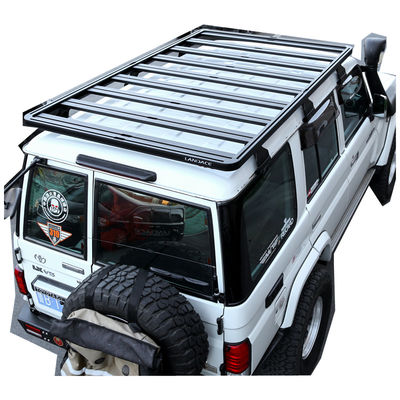 Toyota Land Cruiser LC76 Roof Mount Alloy di alluminio Car Roof Rack 27.5kg Capacità di carico