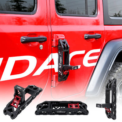Pedale pieghevole per auto per Jeep Wrangler JL JK Anodizzante Legatura di alluminio CNC incisione