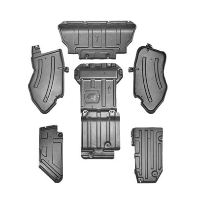 Legatura di alluminio argento sotto il coperchio del motore per Wrangler JK JL Off-Road 4X4 Accessori