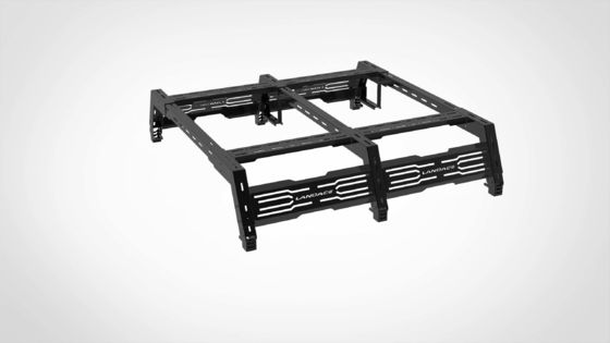 Off-road 4X4 Leggio di alluminio Cargo Roll Bar Regolabile Roof Mount per camion letto Rack
