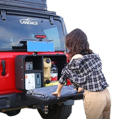 2013-2017 Box di stoccaggio di alluminio rivestito in polvere per accessori esterni di veicoli 4x4 per Wrangler JL/JK