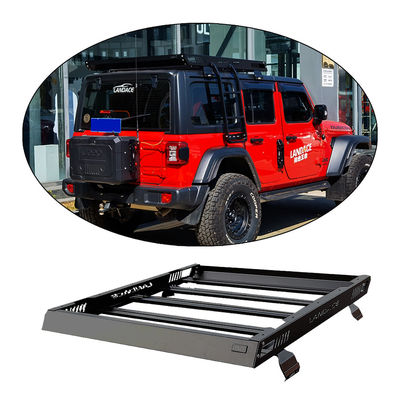 4x4 Cesto per il tetto del veicolo per 18-23 Wrangler Rubicon Jeep Acciaio Aluminico