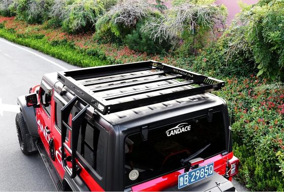 4x4 Cesto per il tetto del veicolo per 18-23 Wrangler Rubicon Jeep Acciaio Aluminico