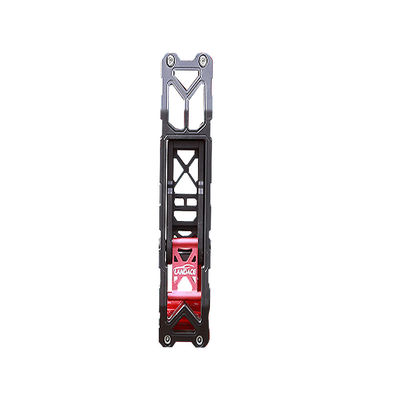 Nero Rosso 330*86*55mm Porta a cerniera Piede a legna laterale Scala a gradini Pedali per Jeep Wrangler JL JK