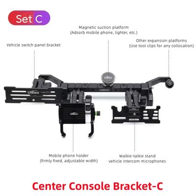 OEM Accepted Aluminium Alloy Center Console Mobile Phone Bracket per Jeep WranglerJL