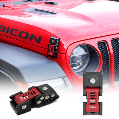 Jeep JL Personalizzazione 2X Cappa in alluminio Chiusura chiusura chiusura con superficie anodizzata