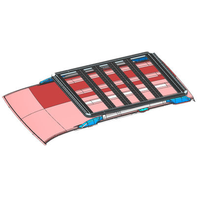 Portabagagli con tetto in acciaio e alluminio per Toyota Land Cruiser LC200