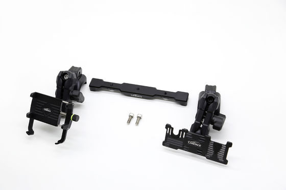 Multi-Mount Dash Phone Holder + GoPro Mount con Slide Rail in alluminio, angolo flessibile per Jeep Wrangler 2018-2022