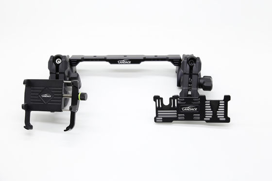 Multi-Mount Dash Phone Holder + GoPro Mount con Slide Rail in alluminio, angolo flessibile per Jeep Wrangler 2018-2022