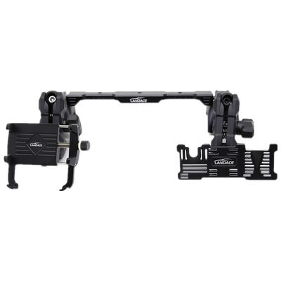 Multi-Mount Dash Phone Holder + GoPro Mount con Slide Rail in alluminio, angolo flessibile per Jeep Wrangler 2018-2022