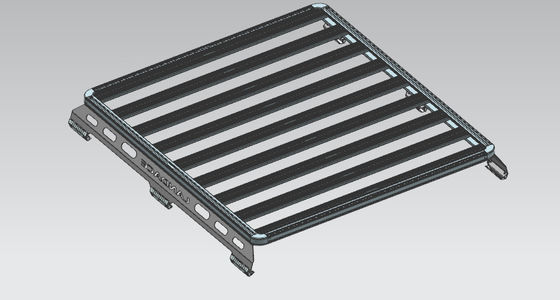 Capacità di carico 300 kg Trasportatore di bagagli per auto nero per JK JL 4Runner Hilux Ranger