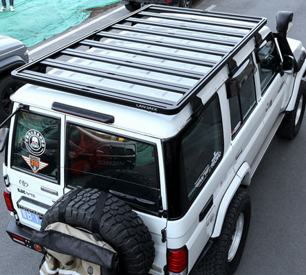 Universal 4X4 in acciaio in alluminio Cargo Carrier Basket Roof Rack per SUV Jimny Fj Cruiser 4runner 1540X1425mm