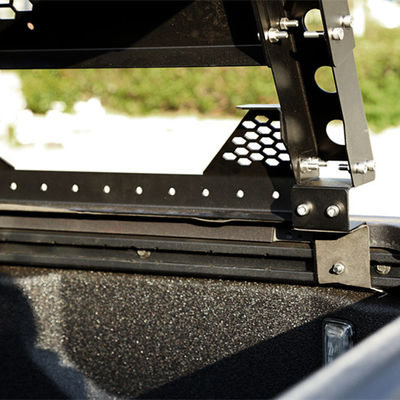 Silver Black Placement Trunk Mount Thorax Bed Rack System per Toyota Full-Size Truck Bed