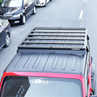 Montaggio del tetto Regolabile Acciaio Leggio di alluminio Polvere di spruzzatura Flat Roof Rack per Jeep