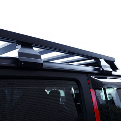 Montaggio del tetto Regolabile Acciaio Leggio di alluminio Polvere di spruzzatura Flat Roof Rack per Jeep