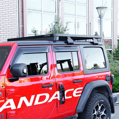 Montaggio del tetto Regolabile Acciaio Leggio di alluminio Polvere di spruzzatura Flat Roof Rack per Jeep
